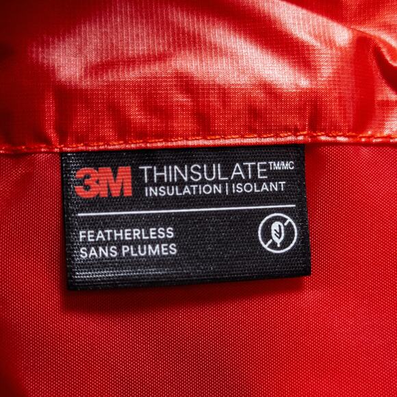 Descente Women’s Puffer Vest Gorpcore Athletic Minimalism Red Hooded Sz 6 NWOT - Picture 11 of 13